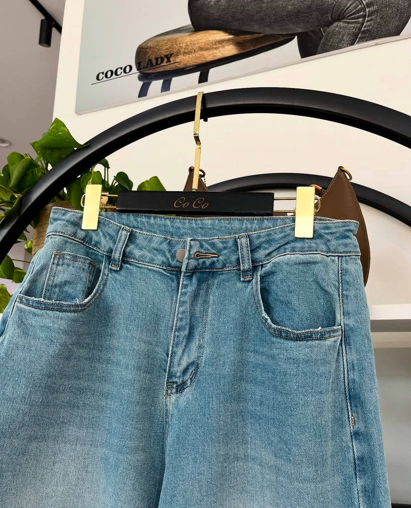 Mid blue Wide leg jeans