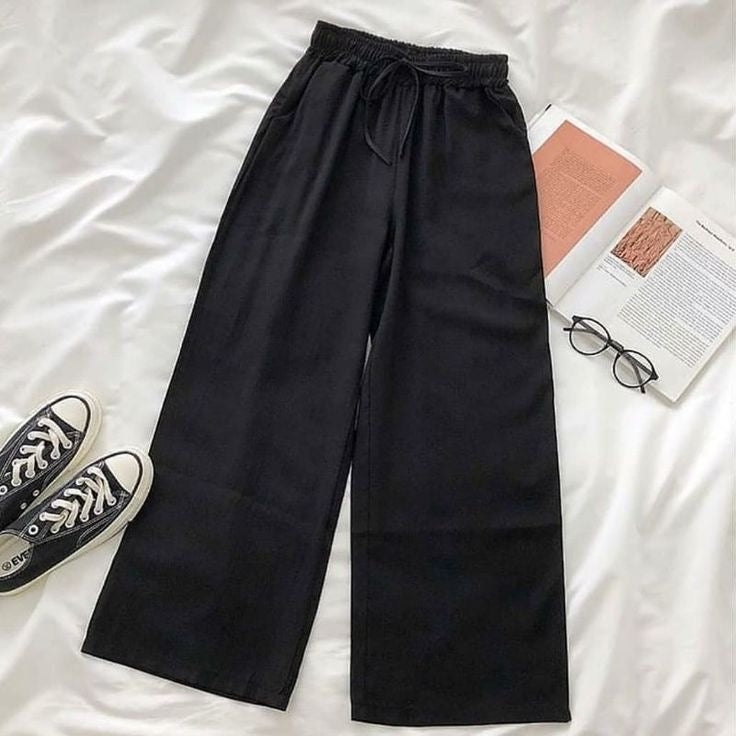Black Flapper Trouser