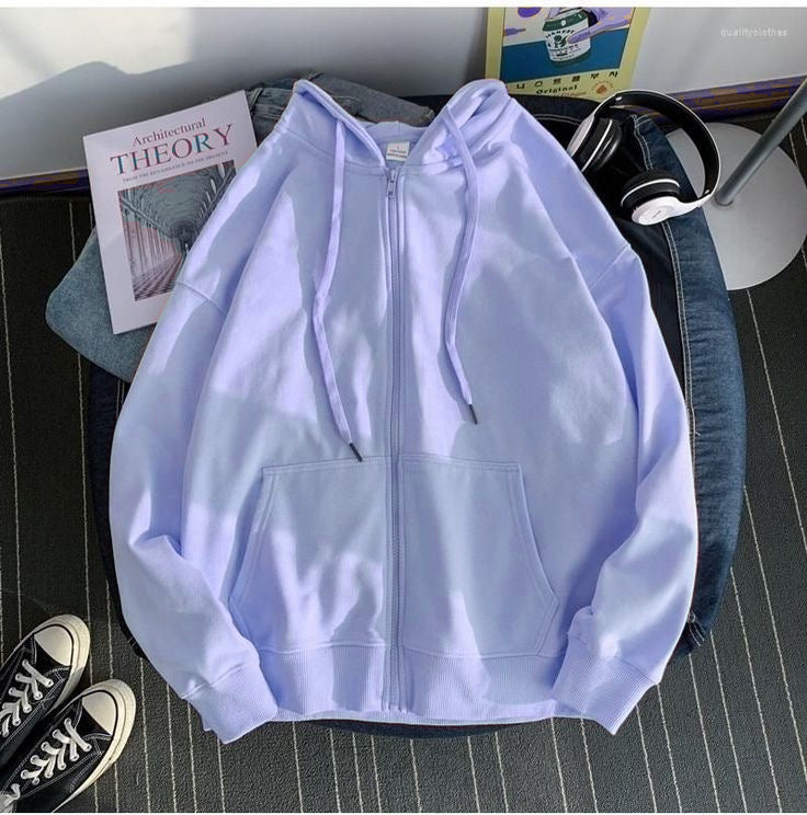 Sky zipper hoodie