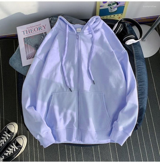Sky zipper hoodie