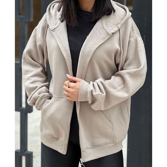 Skin zipper hoodie