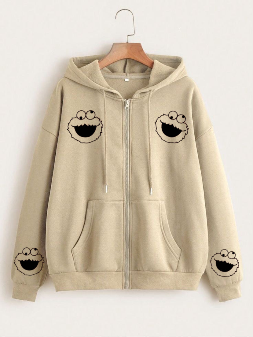 Smileys Skin zipper Hoodie