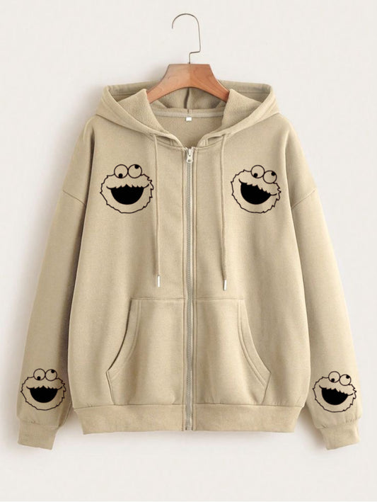 Smileys Skin zipper Hoodie