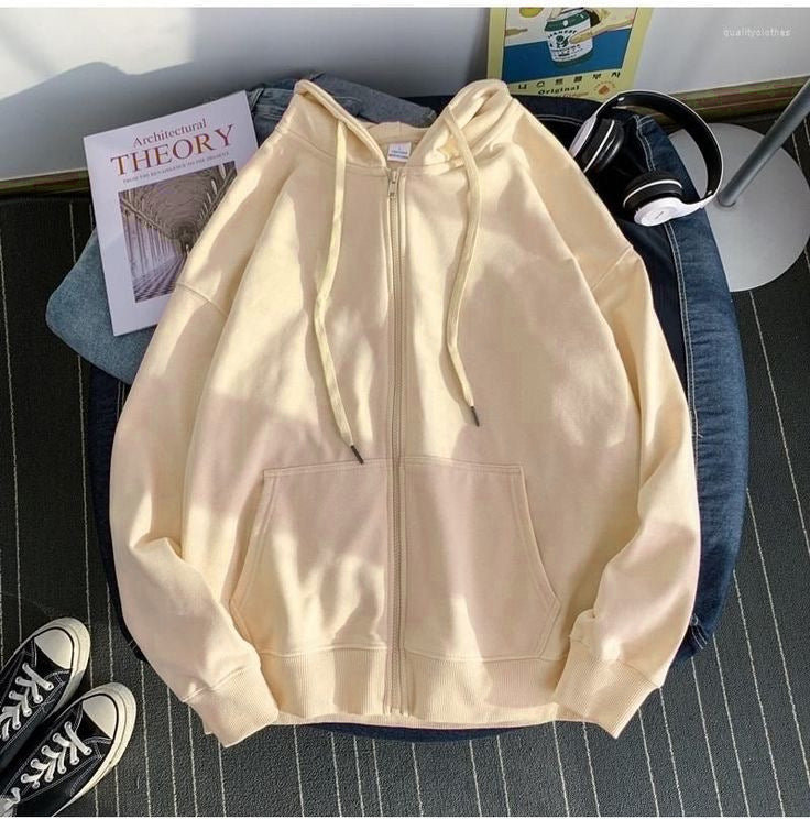 Skin zipper hoodie
