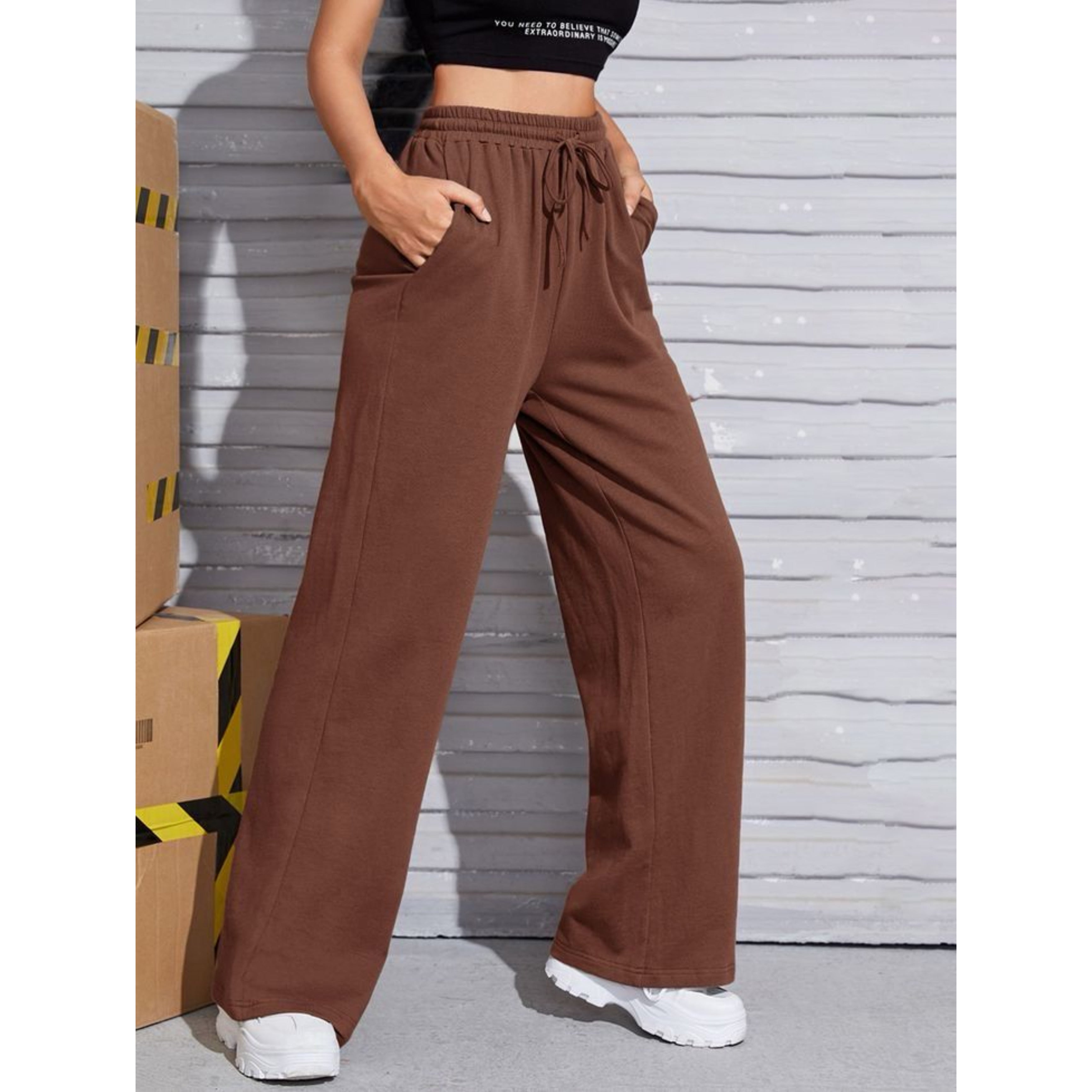 Brown flapper trouser – afactors.com.pk