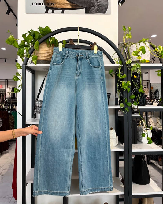 Mid blue Wide leg jeans