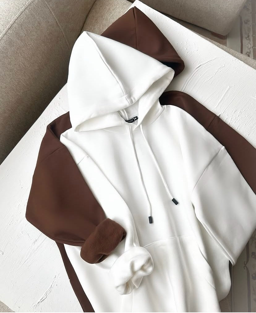 Pack of 2 Brown white Hoodie